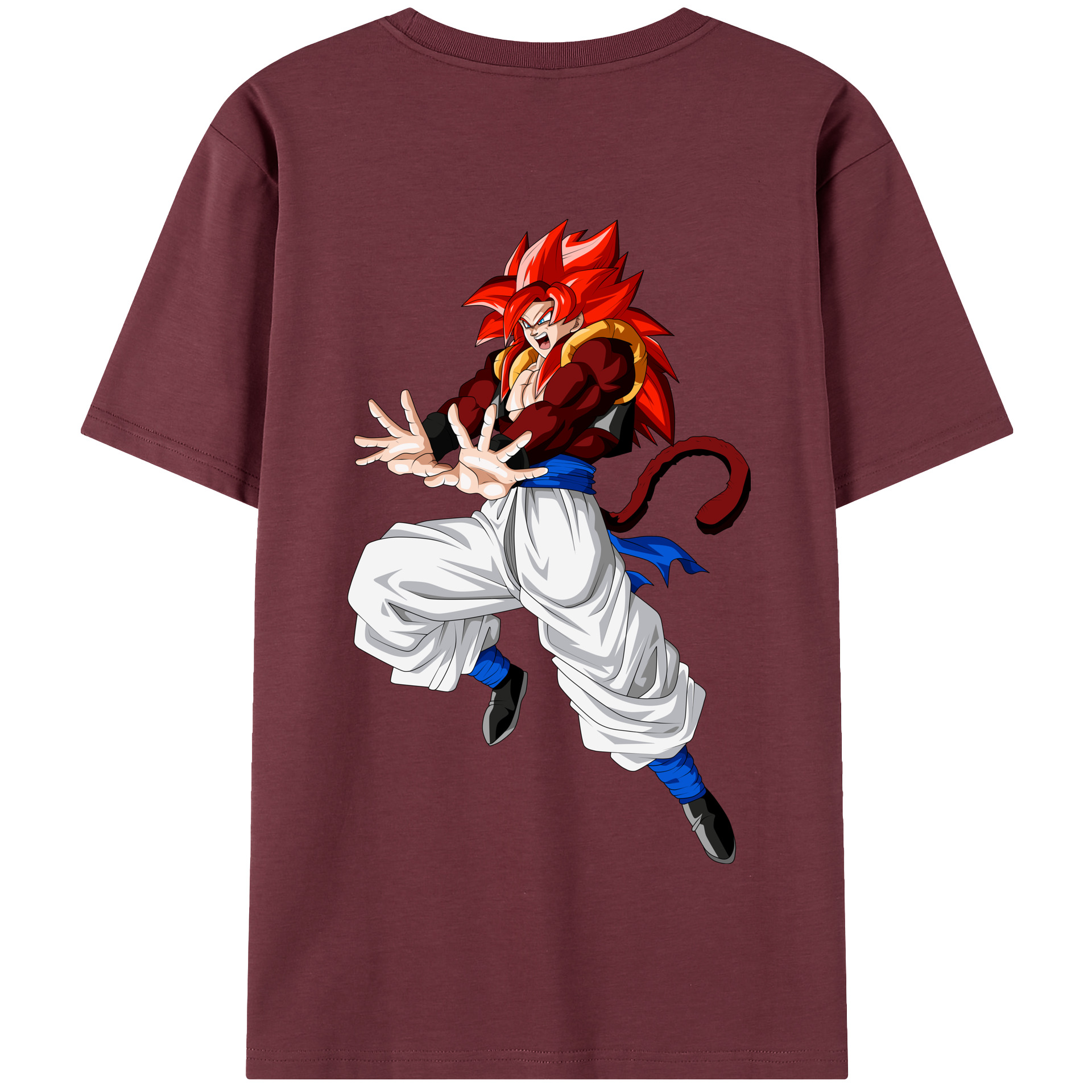 （画像用） ドラゴンボール 孫悟空（そん ごくう）Son Goku カカロット DRAGON BALL Kakarotto 綿100％半袖Tシャツ（背面プリント）